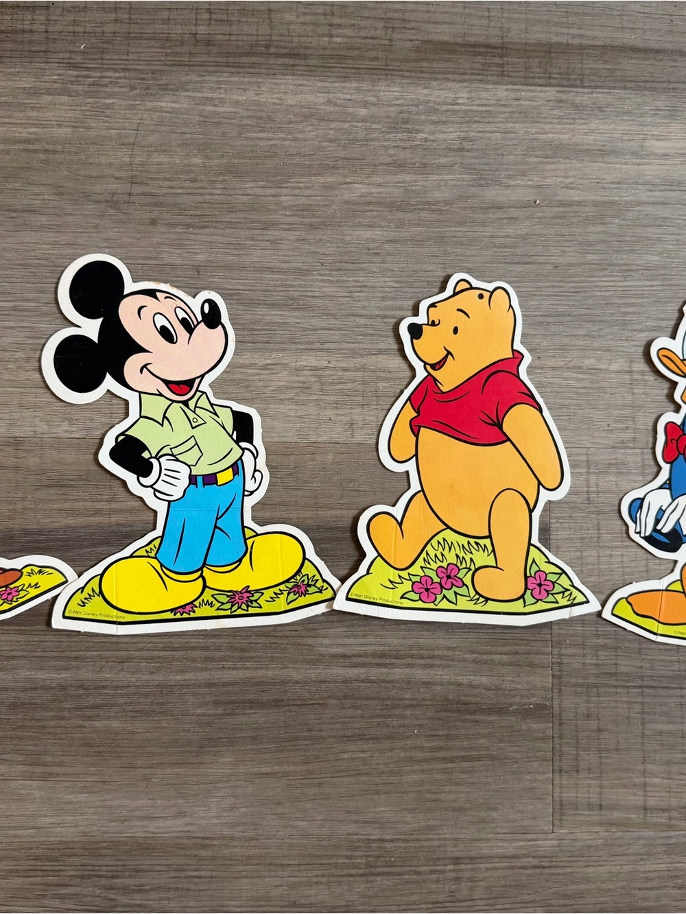 Disney Mickey & Winnie the Pooh Set - Yellow, Red, Blue Kids Toy Characters